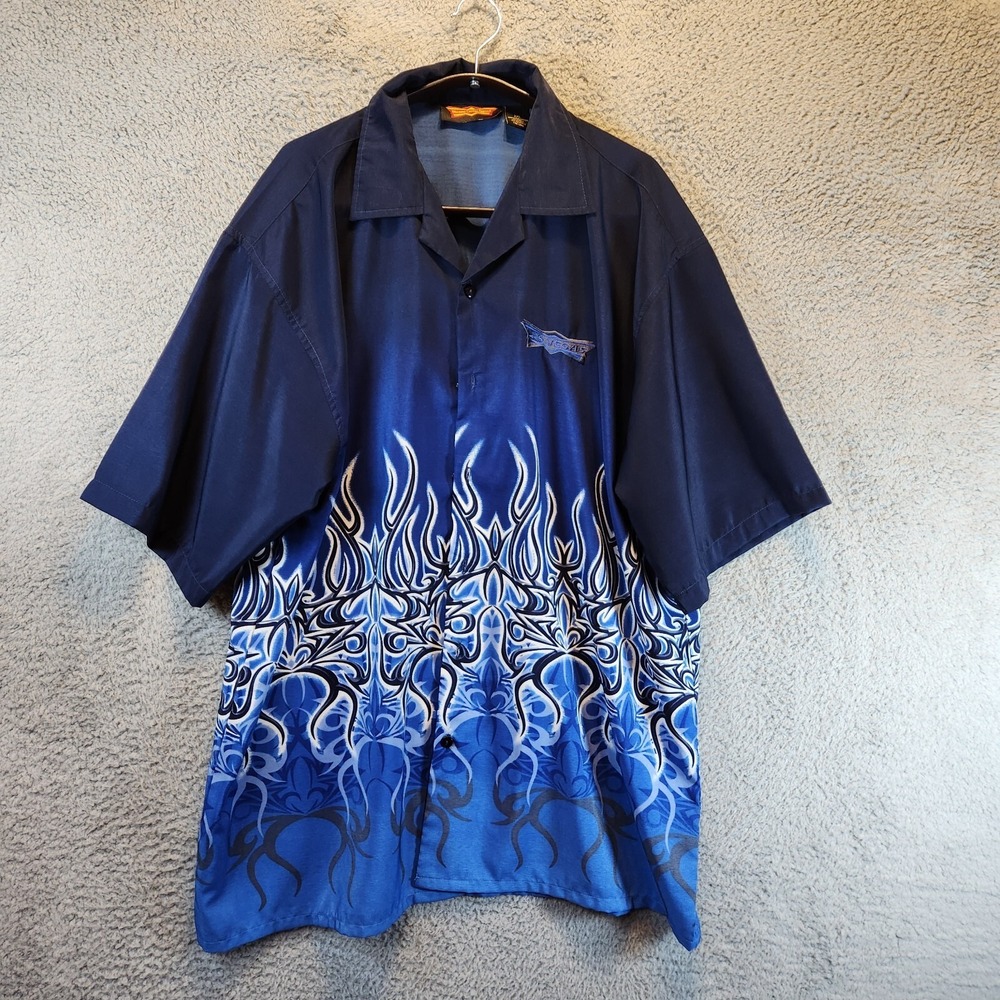 Discount Custom Apparel Las Vegas Shirt Men's 2XL Multicolor Dragon Flames Up